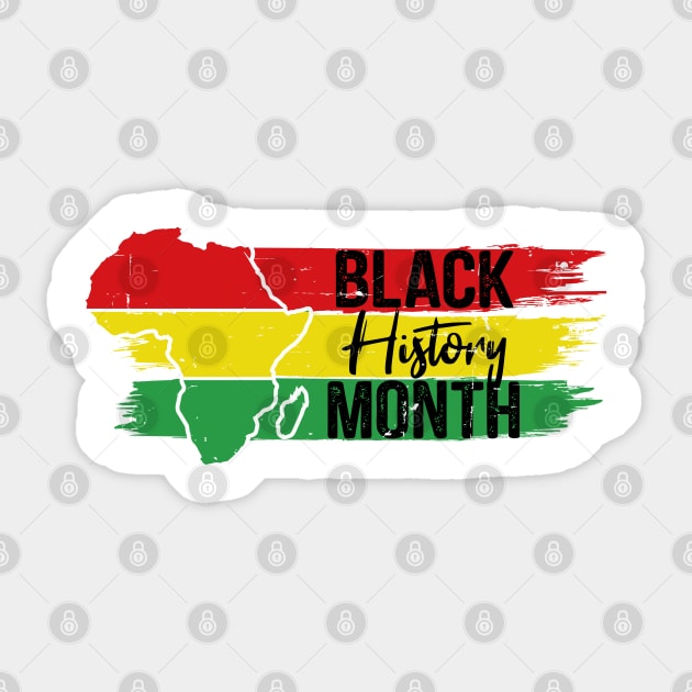 Black history Month, Black History, BLM Sticker by UrbanLifeApparel